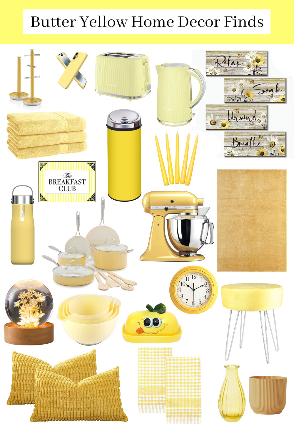Butter Yellow Home Decor Finds That Brighten Every Room