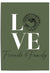 LOVE Friends & Family – Thanksgiving Wall Art Print with Turkey Illustration