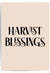 Harvest Blessings – Elegant Thanksgiving Wall Art Print
