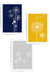 Set of 3 Blue and Yellow Dandelion Wall Art Prints