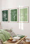 natural green botanical wall prints