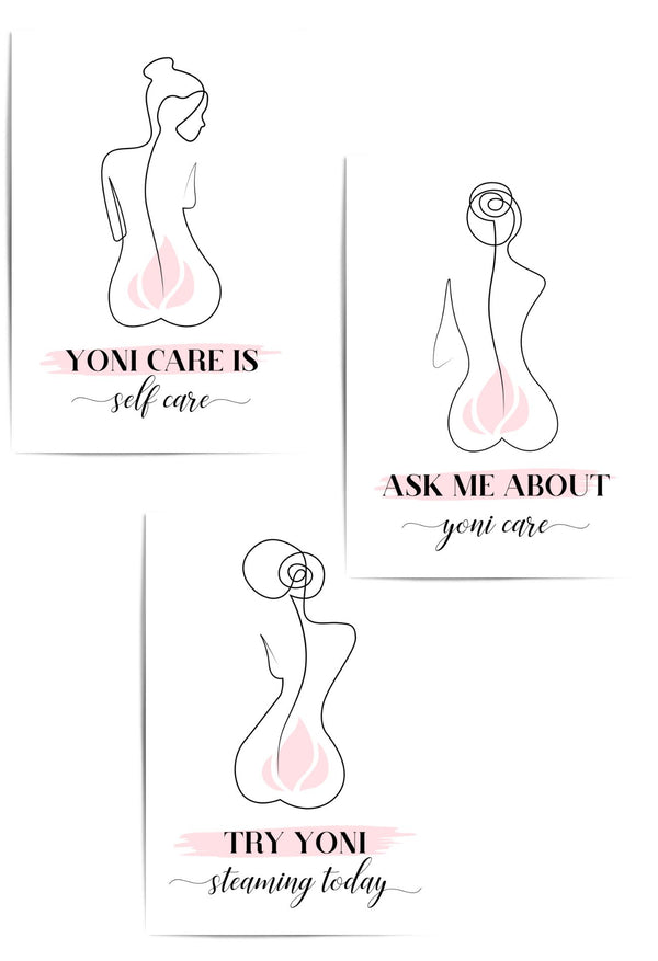 3pc yoni steaming room decor