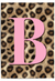 Personalised Leopard Initial Wall Art | Pink Animal Print Letter Poster