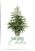 Christmas tree with decorative elements and 'Merry Christmas' text on a white background