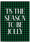 ’Tis the Season to Be Jolly buffalo plaid Christmas wall art