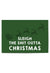 Green poster with Santa Claus sleigh and reindeer, text 'Sleigh the Shit Outta Christmas' on a white background.