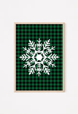 Rustic farmhouse snowflake wall decor for Christmas