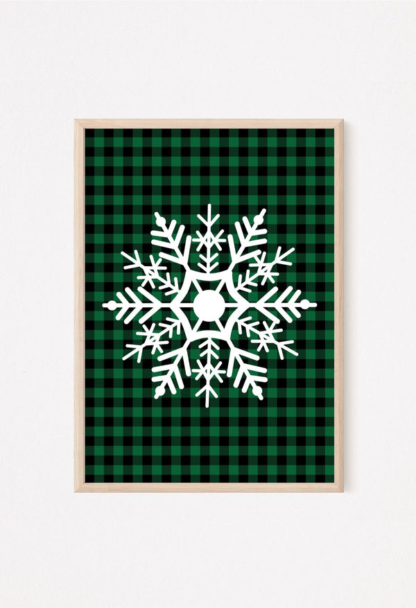 Rustic farmhouse snowflake wall decor for Christmas