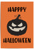 Happy Halloween Pumpkin Wall Art – Orange & Black Halloween Print