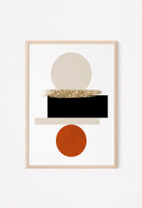 orange beige and terracotta prints