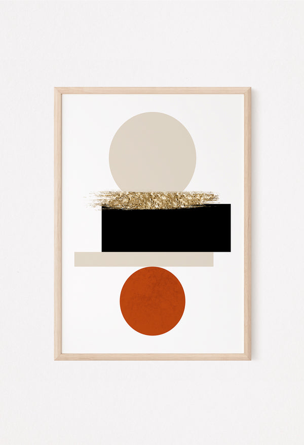 orange beige and terracotta prints