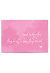 And So Together They Built a Life They Loved – Pink Quote Wall Art Print