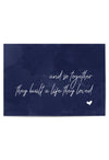 navy blue romantic wall art poster