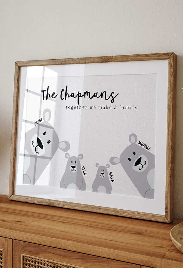family bear art