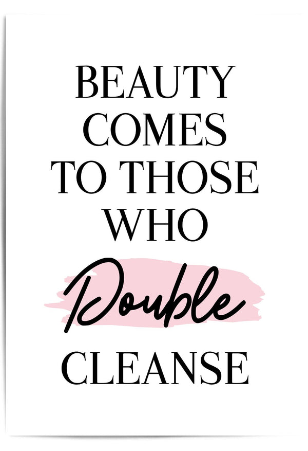 beauty comes to those who double cleanse skin care art