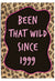 Been that wild since leopard print wall art with pink typography frame