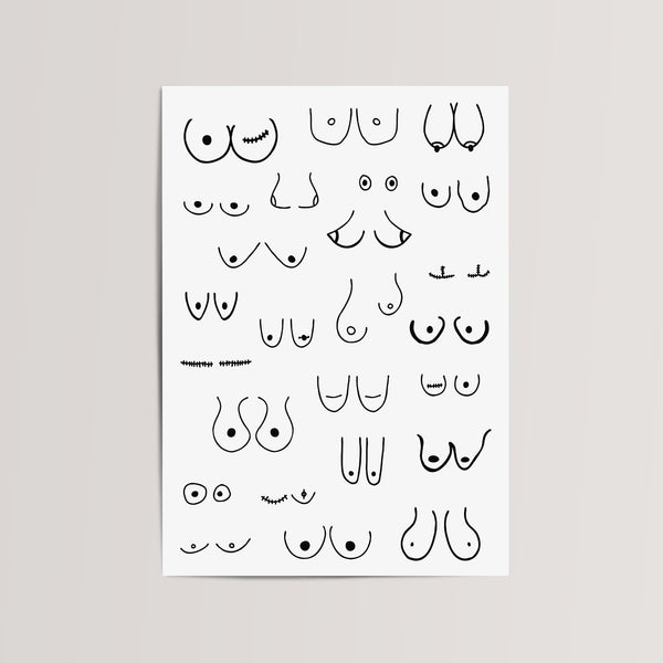 feminist boobs print