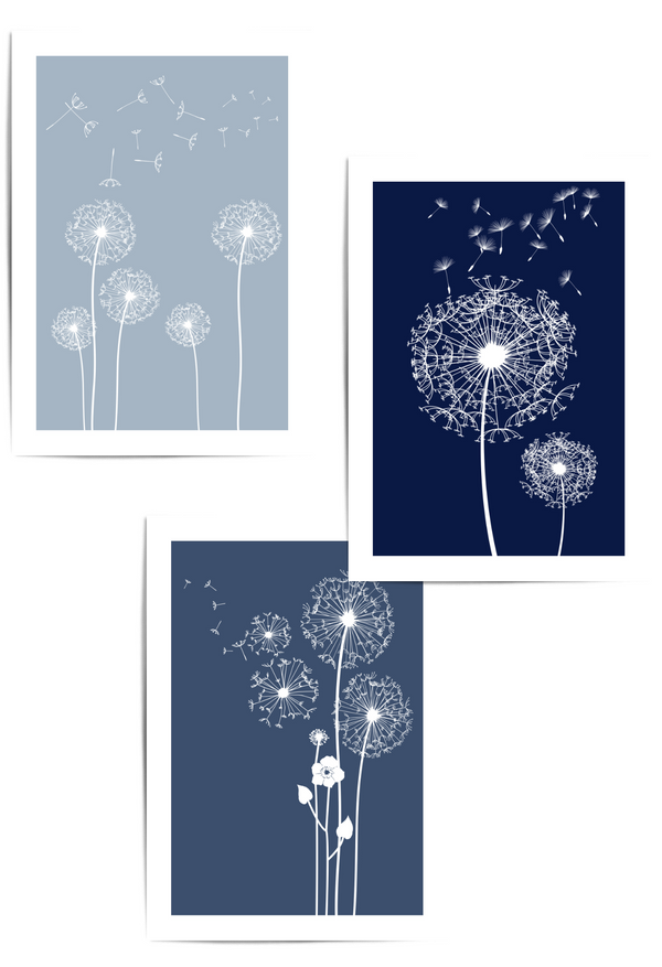 blue wall art for living room