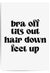 bra off tits out print