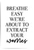 breathe easy skincare quote