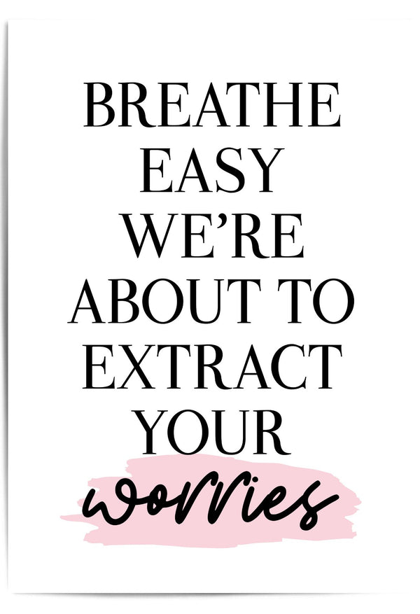 breathe easy print