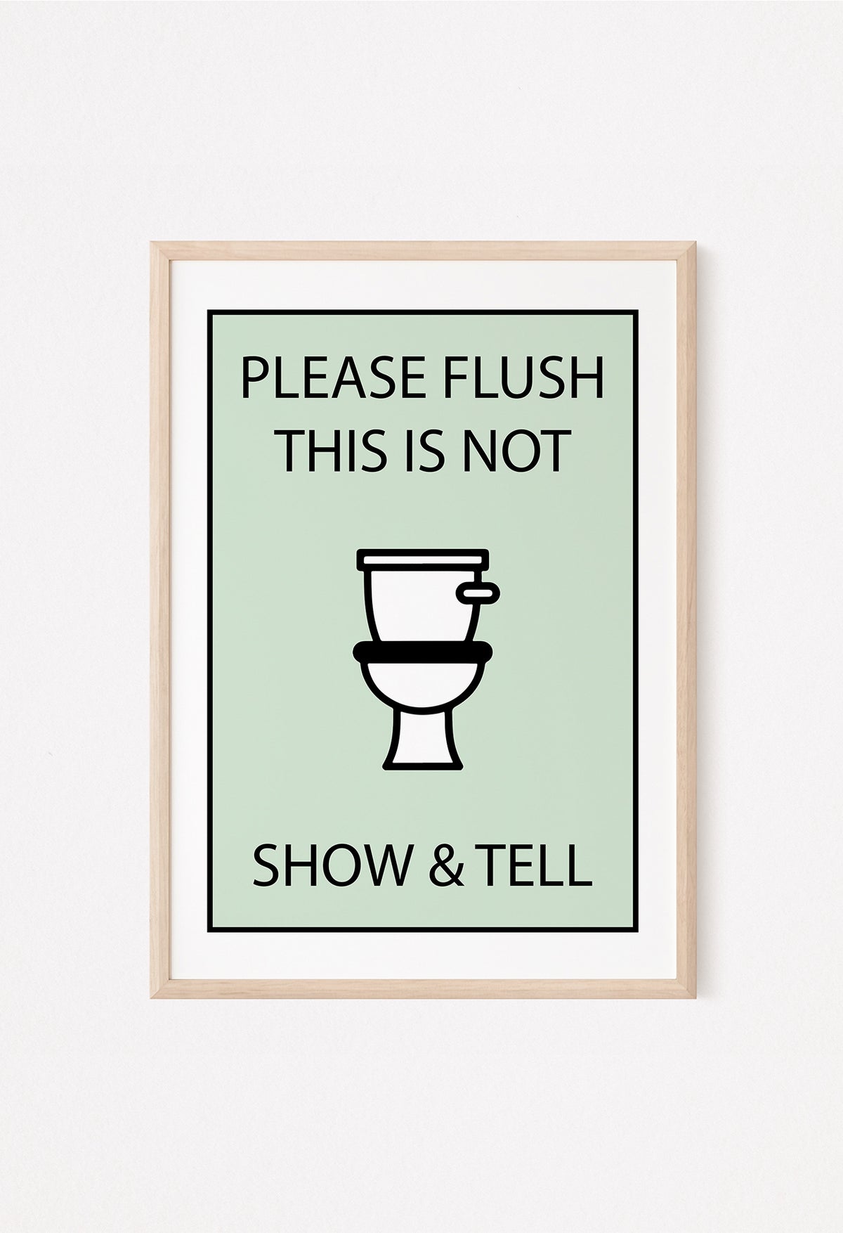 toilet door sign