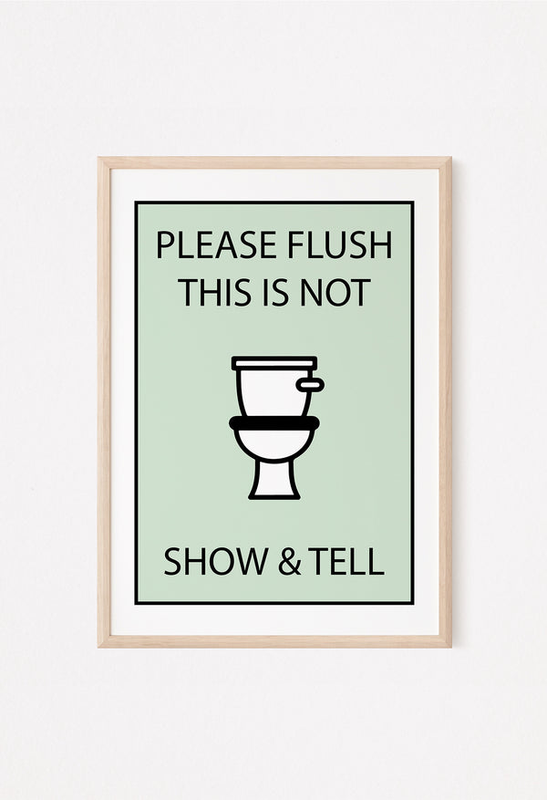 toilet door sign