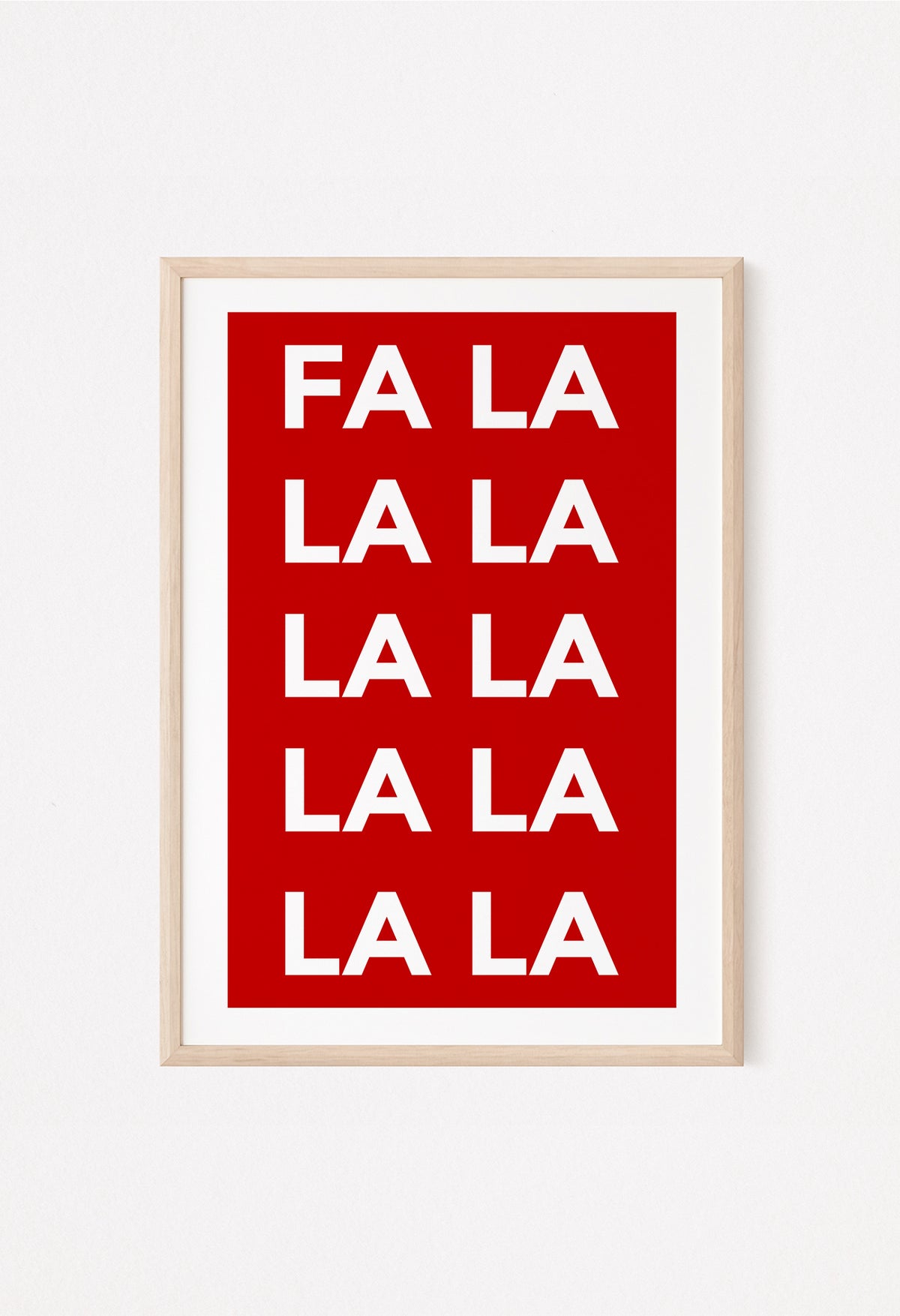 fa la la la print