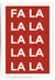 fa la la la christmas print