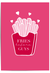 Fries Before Guys pink Galentine’s Day wall art featuring illustrated fries and a fun friendship quote