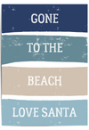 gone to the beachlove santa poster