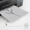 Set of 5 Grey Bedroom Wall Art Prints | Romantic Botanical Printable Set | Digital Download