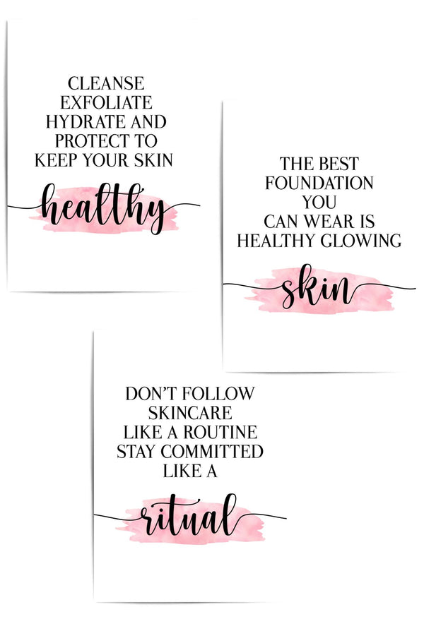 healthy skin ritual skincare quote