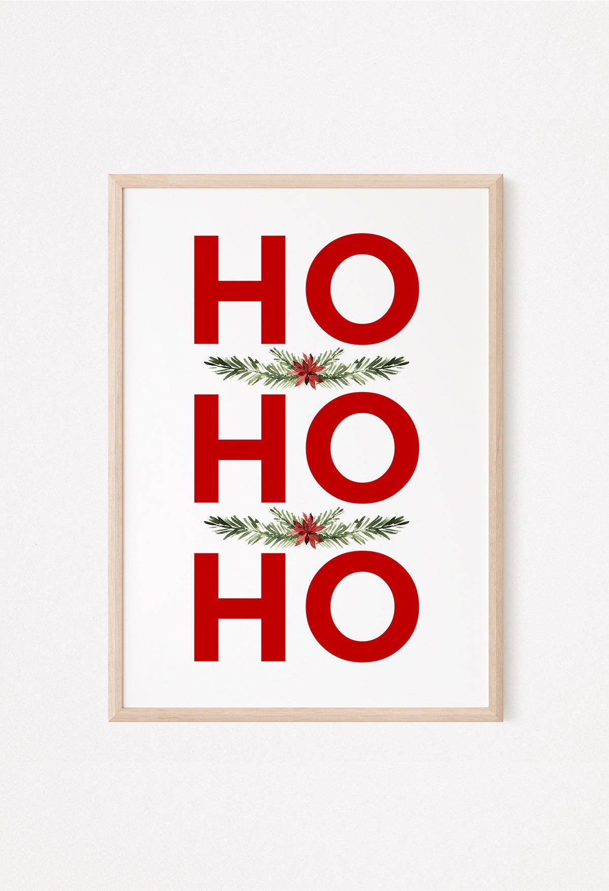 ho ho ho Christmas Wall Festive Sign