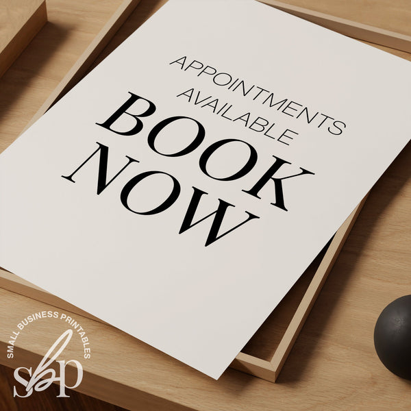 Real Estate Signs, Book Now Appointments Sign, Real Estate Quotes, Office Decor, Realtor office prints, realtor wall art, Real Estate Poster