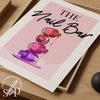 Nail Salon Wall Art, Nail Salon Prints, Nail Salon Decor, Nail Studio Decor, Nail Tech Room Decor Nail Polish Poster, Finger Polish Wall Art