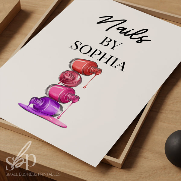 Custom Nail Tech Sign, Nail Salon Decor, Nail Room Printable, Nail Tech Gifts, Nail Tech Decor, Nail Tech Wall Art,Nail Tech Art, Nail Bar