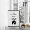 Real Estate Wall Art, Real Estate Signs, Ask Me About Real Estate, Real Estate Quotes, Office Decor, Realtor office prints, realtor wall art