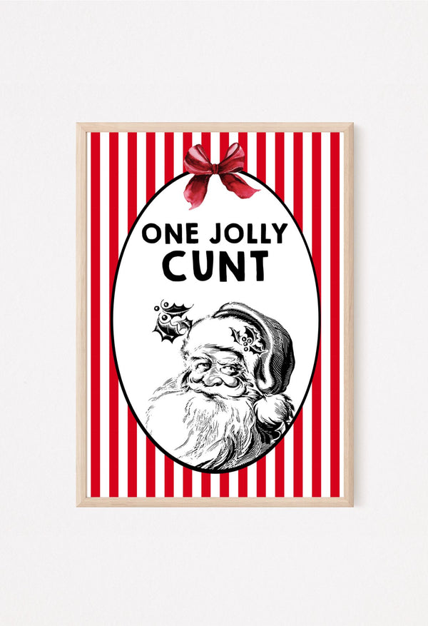 one jolly cunt christmas poster
