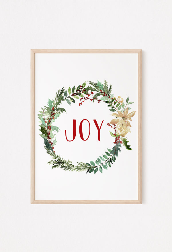 joy christmas wall decor