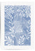 light blue leaf print