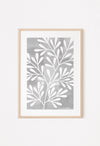light grey botanical art