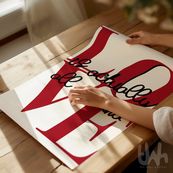 love-is-actually-all-around-print-poster