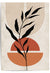 mid century boho style terracotta wall art prints