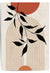 orange terracotta mid century style wall art poster print
