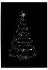 Sparkle Christmas tree wall art black and white