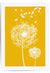 yellow dandelion wall decor