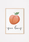 nice bum peach print