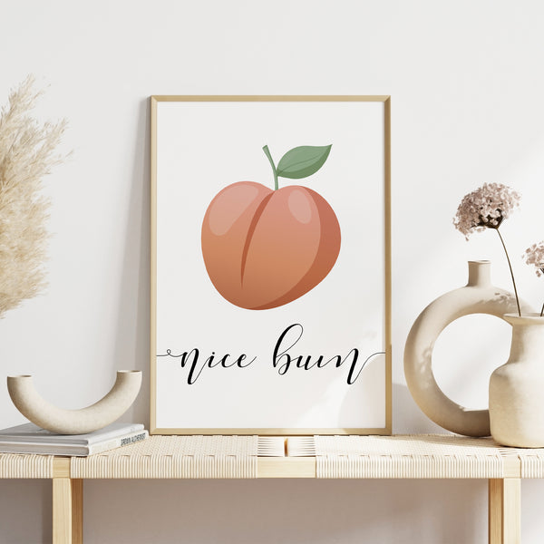 peach bathroom print nice bum