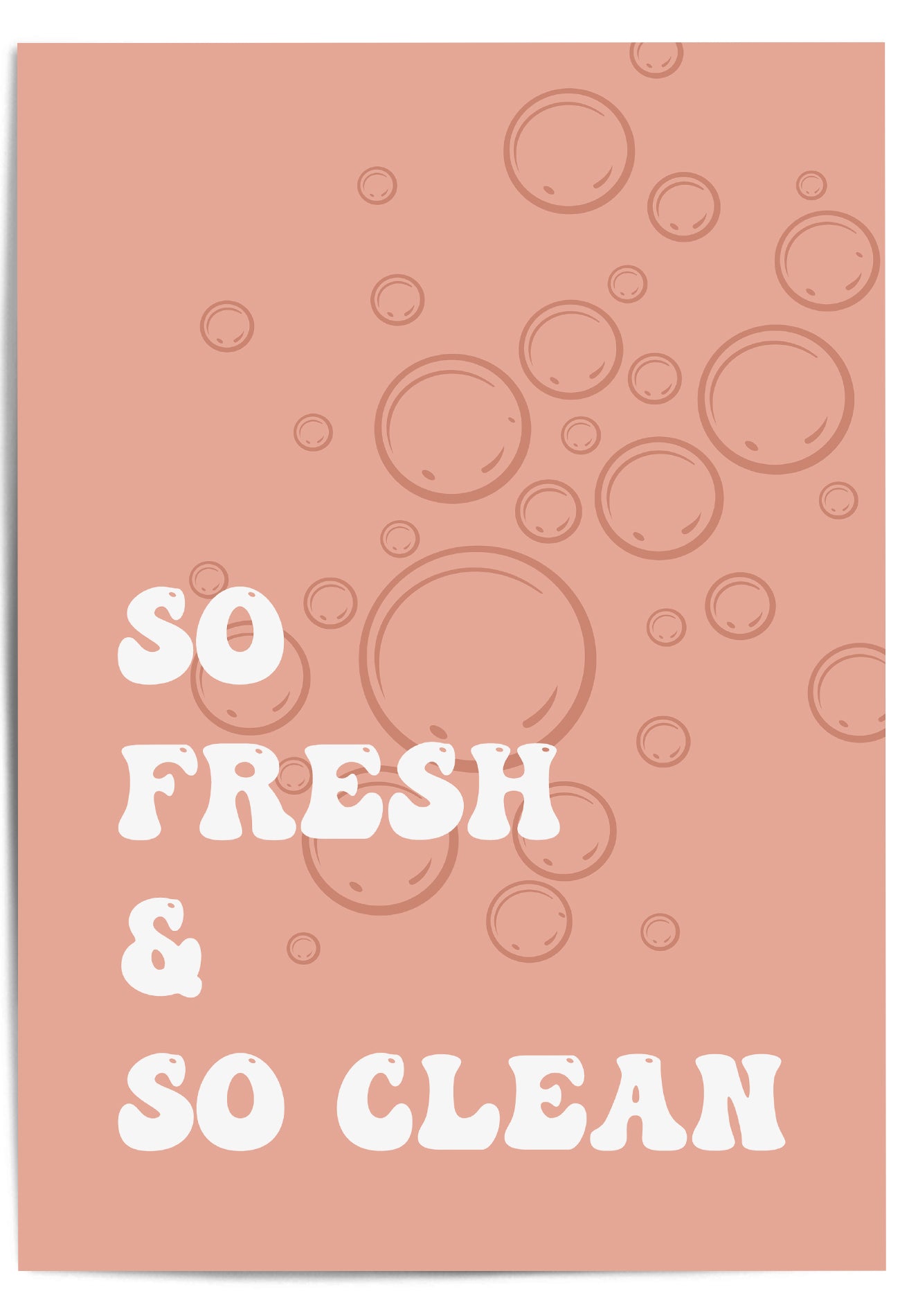 so fresh and so clean bathroom print